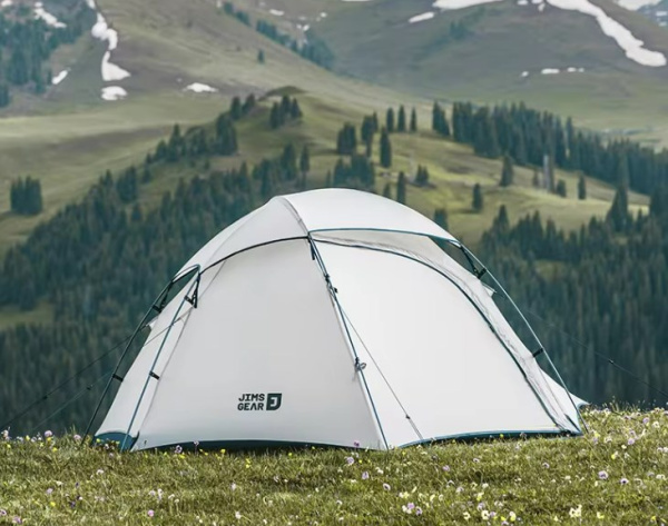 Палатка Naturehike Jims Gear Si 1-местная, алюминиевый каркас, сверхлегкая, белая