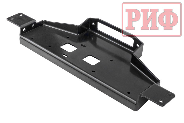 Площадка РИФ под лебёдку c защ. радиатора в штатный бампер Mitsubishi Pajero Sport 2015-2022 дизель