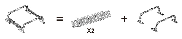 Кунг-каркас Baja Racing многофункциональный с 2-мя большими раздвижными бок. панелями F-150, Tundra