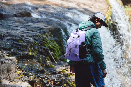 8 Рюкзак туристический Naturehike 18 л, ПВХ, фиолетовый