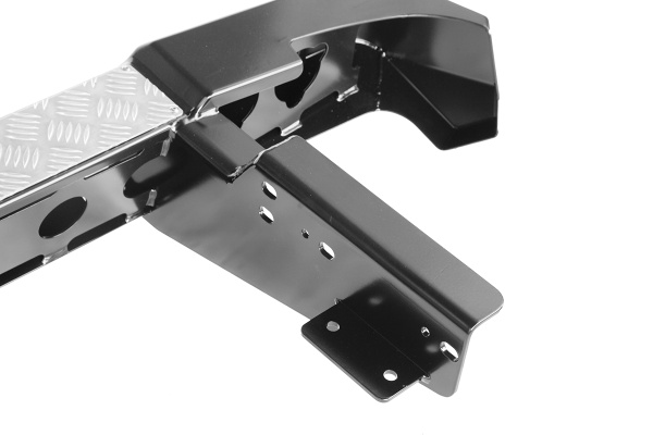 Бампер РИФ задний УАЗ Пикап 2005+ с квадратом под фаркоп, калиткой и фонарями стандарт