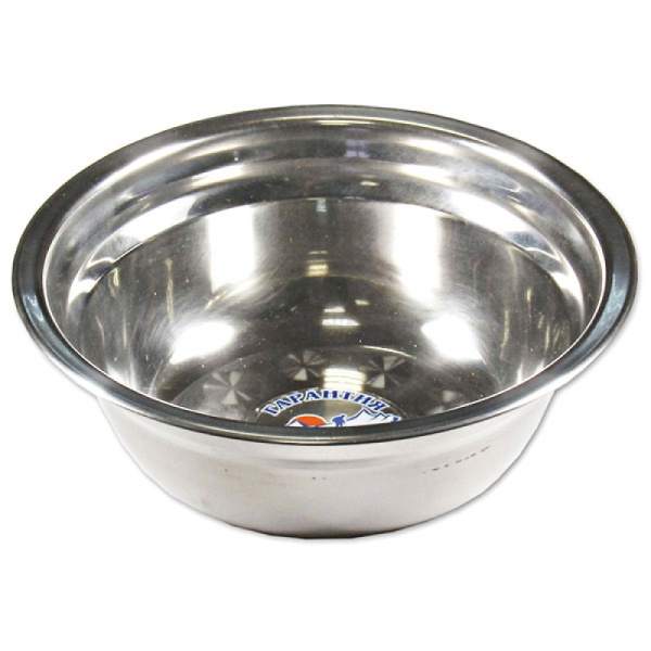 Миска "СЛЕДОПЫТ" нержавеющая сталь, d - 19 см, h - 4,9 см, 1000 мл