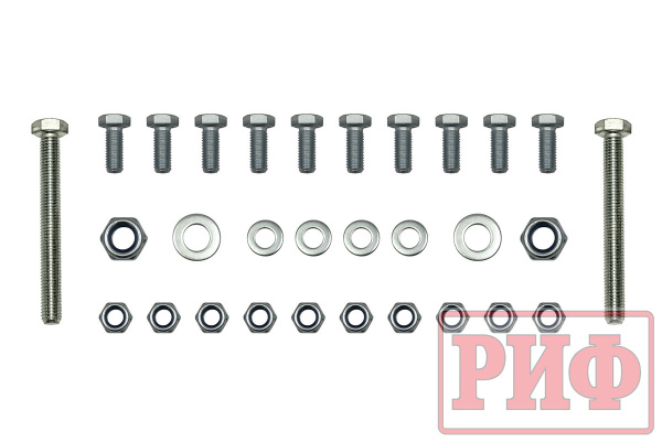 Комплект дополнительных пружин РИФ с кронштейнами для задней оси на УАЗ Патриот 2019+ (двухлистовая рессора) +350 кг