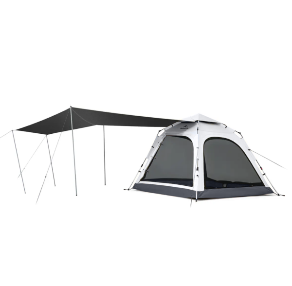 Палатка Naturehike Ango 3-местная, быстросборная, серая