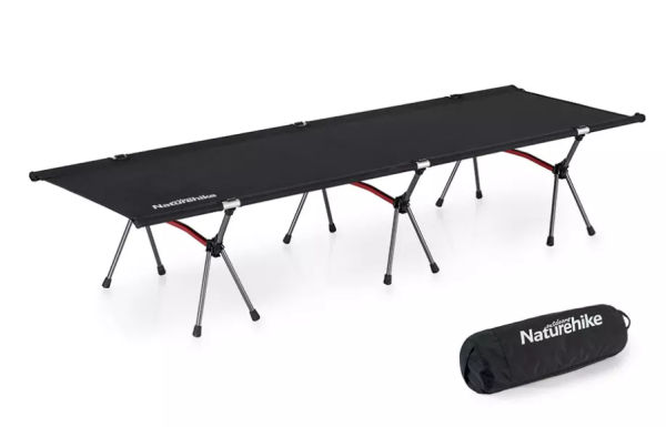Раскладушка Naturehike XJC04 190х65х38 см, до 155 кг, черная