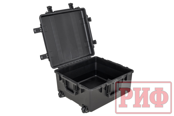 Кейс защитный ударопрочный РИФ 632x602x333 мм на колесах с телескопической ручкой Кейс защитный ударопрочный РИФ 632x602x333 мм на колесах с телескопической ручкой