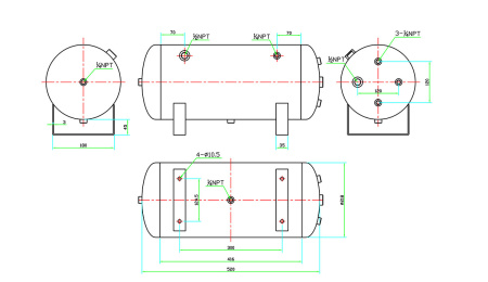 Ресивер YURUI 5Gal/19л. 9 входов