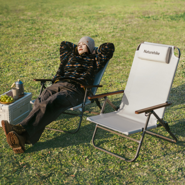 Кресло туристическое Naturehike Xing Wang T02, 88х73,5х60 см, складное, до 110 кг. бежевое