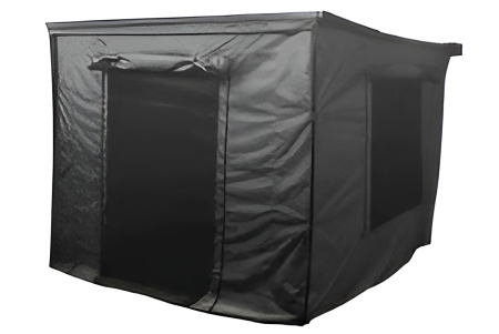 Стенки к автомобильной маркизе (тамбур) РИФ 2х2 м, черные