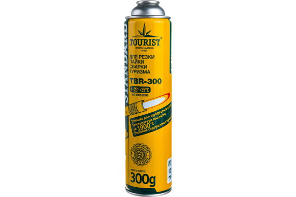 Баллон газовый резьбовой TOURIST STANDARD для портативных приборов 300 г