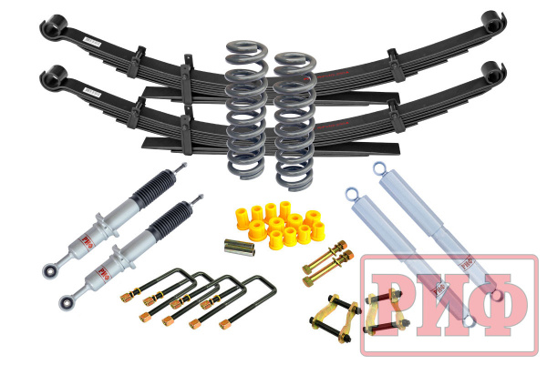 Лифт-комплект РИФ газовый Toyota Hilux 2005-2014, Sollers ST6, Jac T6 лифт 30 мм мягкий