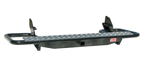 Бампер РИФ задний Mitsubishi L200 2005+ с квадратом под фаркоп трубный