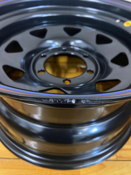 2 Диск усиленный Toyota Hilux 2.5D, 3.0D стальной черный 6x139,7 8xR16 d110 ET-10 (уценка)