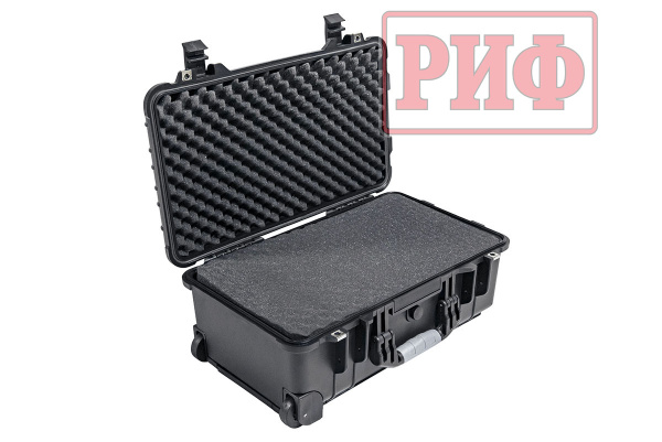 Кейс защитный ударопрочный РИФ 559х351х229 мм на колесах с телескопической ручкой Кейс защитный ударопрочный РИФ 559х351х229 мм на колесах с телескопической ручкой