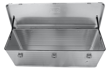 Ящик алюминиевый РИФ усиленный с замком 1176х385х412 мм (ДхШхВ)