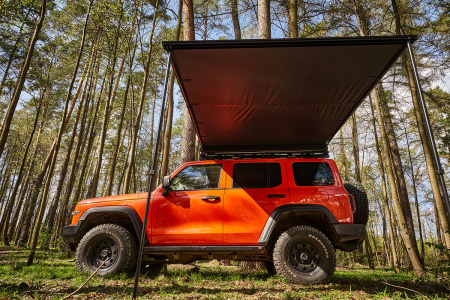 Маркиза автомобильная РИФ 2х2 м, черная