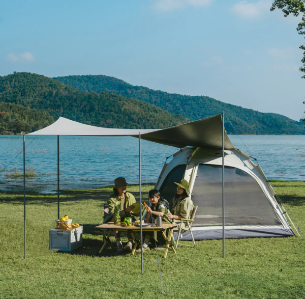 Палатка Naturehike Ango 3-местная, быстросборная, серая