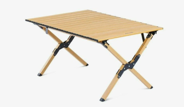 Стол туристический Naturehike Star Jane L01 складной, 86х60х44 см, с Х-образными ножками, бежевый