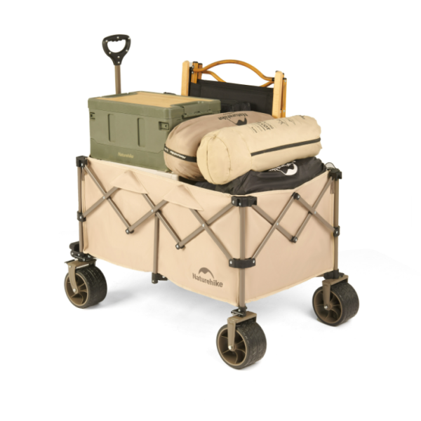 Тележка туристическая Naturehike Rubiks Cube 86,5х50х108.5 см, 150 л, бежевая