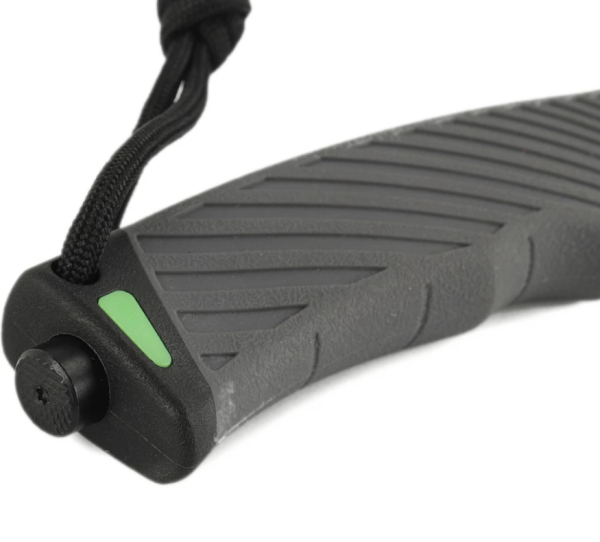 Нож туристический GANZO, длина 243 мм, сталь 8CR13, серый, с паракордом, в ножнах