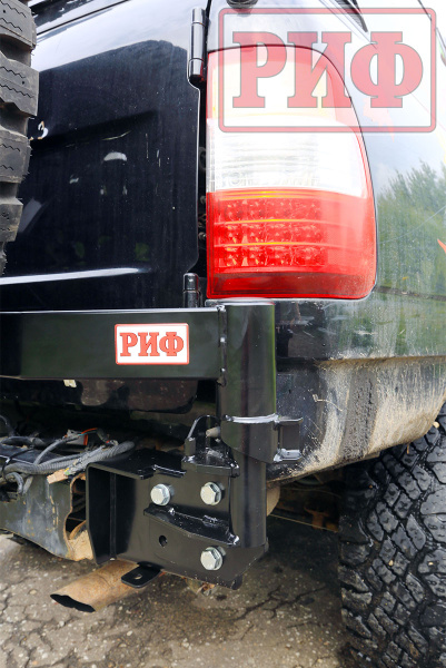 Калитка РИФ с фаркопом в штатный задний бампер Toyota Land Cruiser 105