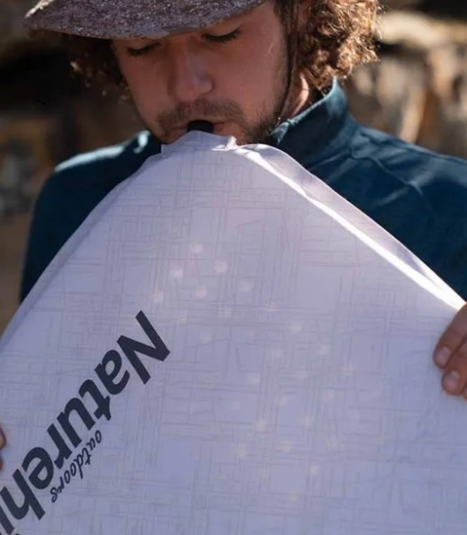 Коврик самонадувающийся Naturehike, 200x65x3 см, серый