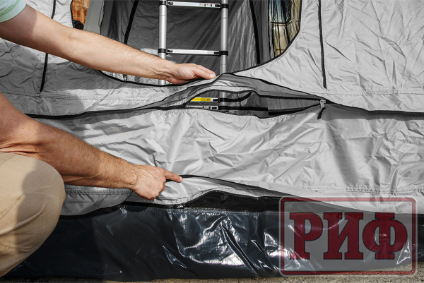 4 Тамбур к палатке РИФ Soft RT02-160 PRO, тент серый