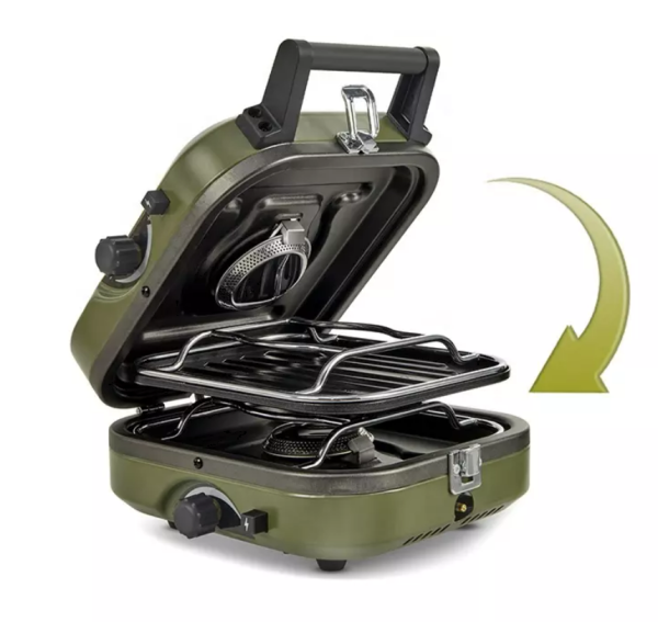 Плита газовая Naturehike 2,3 кВт, портативная, двойная, складная