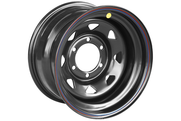 Диск Тойота Ниссан стальной черный 6x139,7 8xR15 d110 ET-19 (треуг. мелкий)