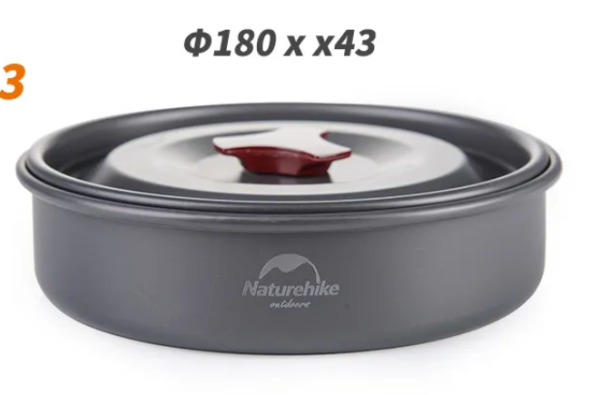 3 Набор посуды Naturehike туристический 3 в1 (3 миски+половник)