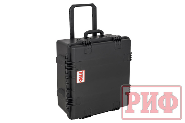 Кейс защитный ударопрочный РИФ 632x602x333 мм на колесах с телескопической ручкой Кейс защитный ударопрочный РИФ 632x602x333 мм на колесах с телескопической ручкой