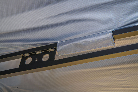 Маркиза автомобильная РИФ веерная, безопорная 2,3х2 м (левая)