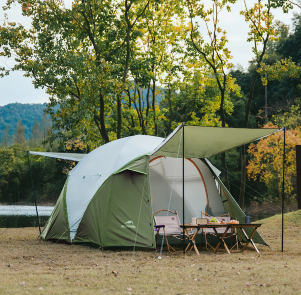 Палатка Naturehike KOTA 4, 4-местная, алюминиевый каркас, олива