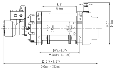 Лебёдка гидравлическая Runva 10000 lbs 4536 кг