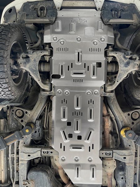 Защита Falcon радиатора, картера, РК, КПП для Toyota Land Cruiser 200, алюминий, 8 мм