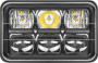 Встраиваемая светодиодная фара РИФ 167х107х81 мм 60W LED