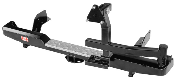 Бампер РИФ задний Ford Ranger T6 с квадратом под фаркоп и калиткой