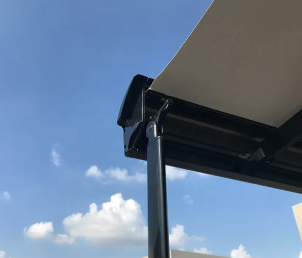 Маркиза автомобильная РИФ 2,5х2,0 м кассетная, привод механический, ручной, корпус черный