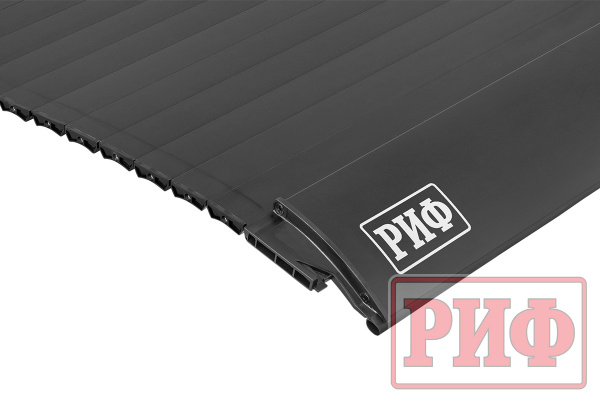 Крышка кузова РИФ для JAC T9 Sollers ST9, роллета раздвижная с электроприводом 1580х1620 мм, алюминиевая, черная