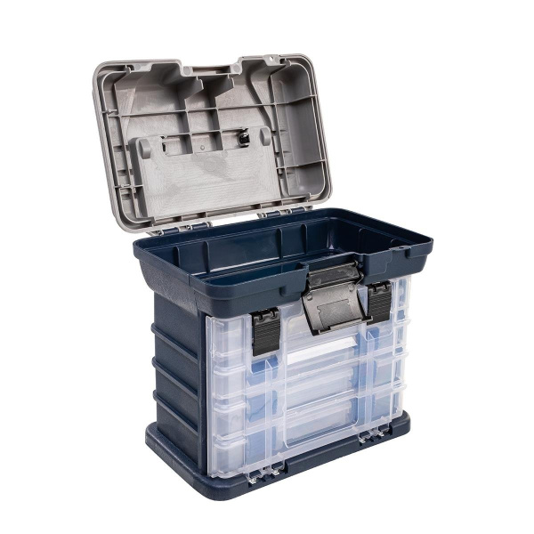 Ящик Premier Fishing для приманок 27х17.5х26.5 см, серый