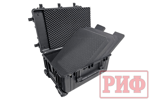 Кейс защитный ударопрочный РИФ 790х595х365 мм на колесах с телескопической ручкой Кейс защитный ударопрочный РИФ 790х595х365 мм на колесах с телескопической ручкой