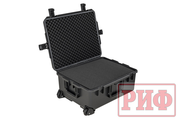 Кейс защитный ударопрочный РИФ 625x500x297 мм на колесах с телескопической ручкой IP67