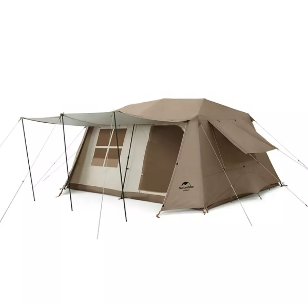 Палатка Naturehike Village 13 автоматическая 5-8-местная. коричневая