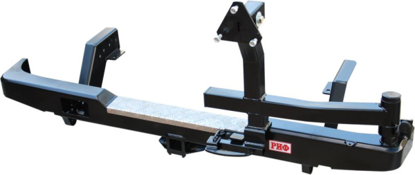 Бампер РИФ задний Mitsubishi L200 с фаркопом и калиткой