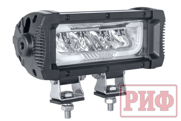 Светодиодная фара водительского света РИФ с ДХО 180 мм 32W