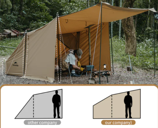 2 Палатка Naturehike Mountain Stream, 1-местная, алюминиевый каркас, бежевая