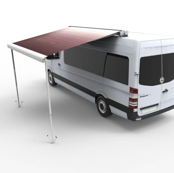 Маркиза автомобильная РИФ 3,5х2,5 м кассетная с электроприводом, корпус белый.