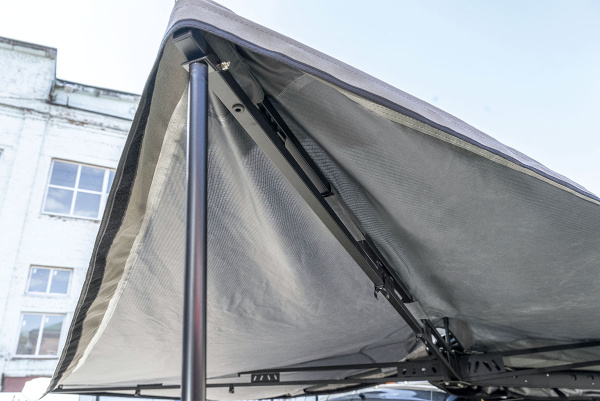 Маркиза автомобильная РИФ веерная, безопорная 2,3х2 м (правая)