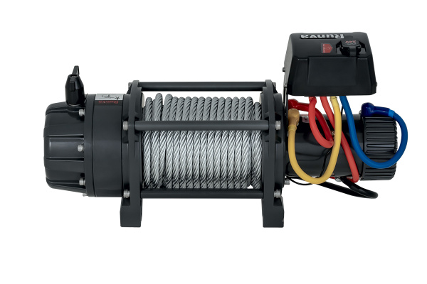 Лебёдка электрическая 24V Runva 18000 lbs влагозащищенная, стальной трос