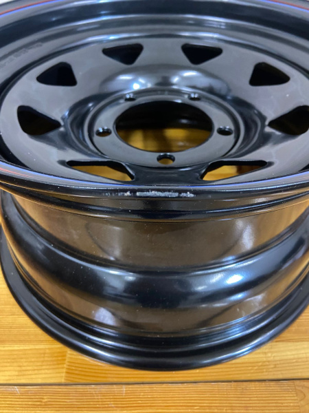 1 Диск усиленный УАЗ стальной черный 5x139,7 8xR16 d110 ET+15 (треуг. мелкий)(уценка)